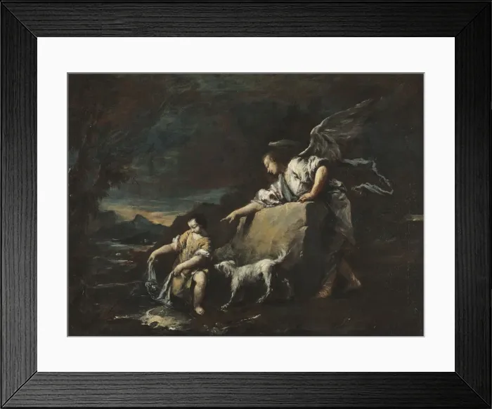 Framed Print : Tobias and the Angel, 1750s. Creator: Francesco Guardi (Italian, 1712-1793) Framed Print : Tobias and the Angel, 1750s. Creator: Francesco Guardi (Italian, 1712-1793)