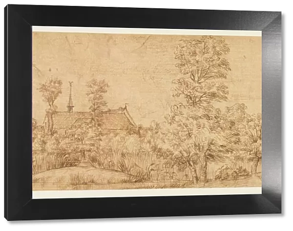 Trees before a Village, third quarter 17th century. Creator: Jan Lievens (Dutch, 1607-1674)