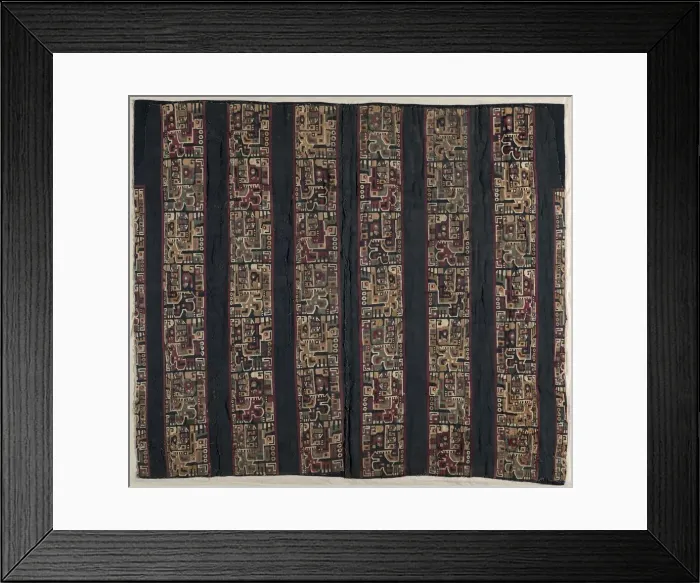 Framed Print : Tunic Fragments with Bird-Headed Creature, 600-1000. Creator: Unknown Framed Print : Tunic Fragments with Bird-Headed Creature, 600-1000. Creator: Unknown