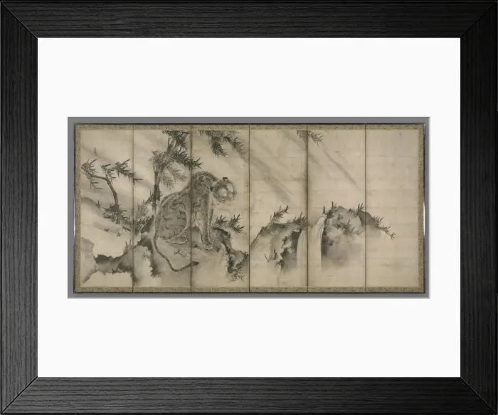 Framed Print : Tiger, 1500s. Creator: Sesson Sh?kei (Japanese, 1504-1589) Framed Print : Tiger, 1500s. Creator: Sesson Sh?kei (Japanese, 1504-1589)