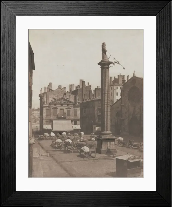 Framed Print : Untitled (Place des Cordeliers), c. 1852-1853. Creator: Louis-Antoine Froissart (French Framed Print : Untitled (Place des Cordeliers), c. 1852-1853. Creator: Louis-Antoine Froissart (French