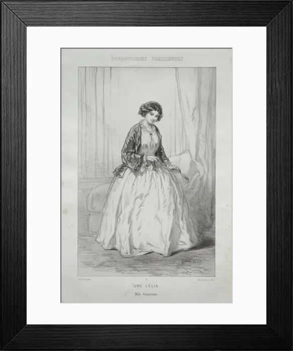 Framed Print : Une Lelia. Creator: Paul Gavarni (French, 1804-1866) Framed Print : Une Lelia. Creator: Paul Gavarni (French, 1804-1866)