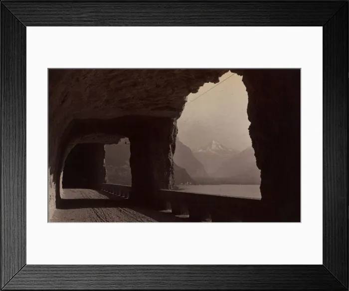 Framed Print : Untitled (Rocky Arcade), 19th century. Creator: Unidentified Photographer Framed Print : Untitled (Rocky Arcade), 19th century. Creator: Unidentified Photographer