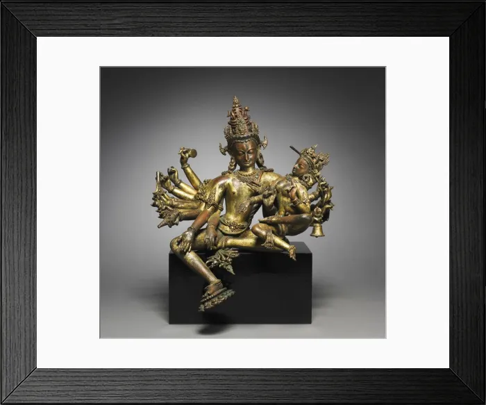 Framed Print : Uma-Maheshvara, 1300s. Creator: Unknown Framed Print : Uma-Maheshvara, 1300s. Creator: Unknown