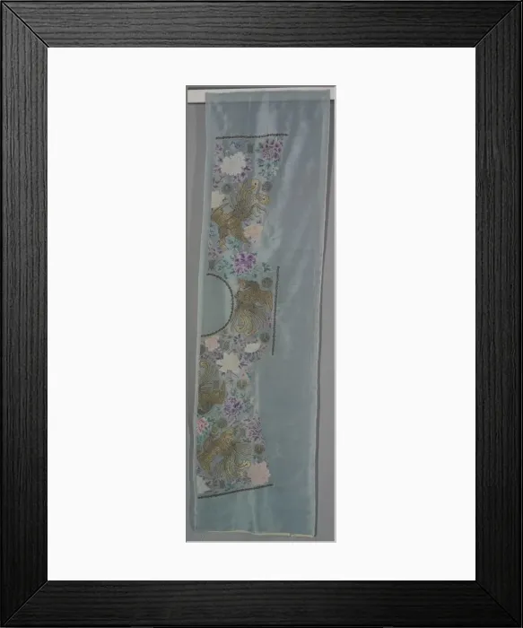 Framed Print : Uncut Robe: Proper Left Front and Back Panel, c. 1890s. Creator: Unknown Framed Print : Uncut Robe: Proper Left Front and Back Panel, c. 1890s. Creator: Unknown