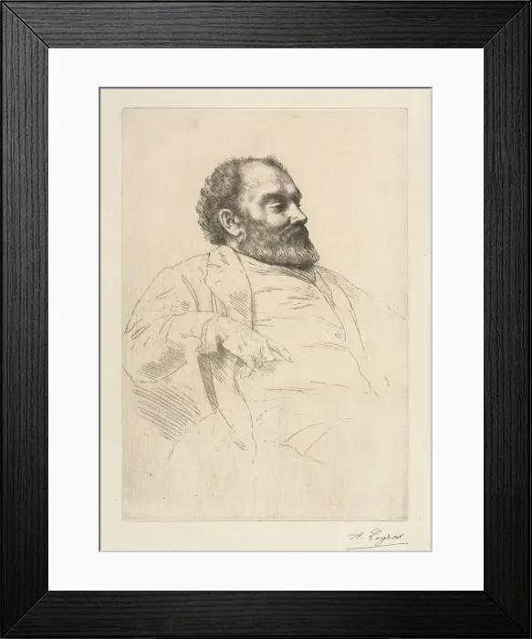 Framed Print : Val Prinsep. Creator: Alphonse Legros (French, 1837-1911) Framed Print : Val Prinsep. Creator: Alphonse Legros (French, 1837-1911)