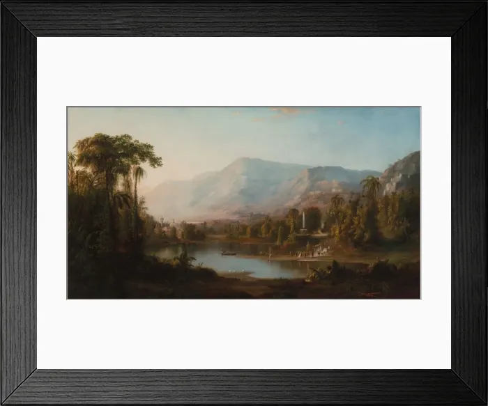 Framed Print : Vale of Kashmir, 1867. Creator: Robert S. Duncanson (American, 1821-1872) Framed Print : Vale of Kashmir, 1867. Creator: Robert S. Duncanson (American, 1821-1872)