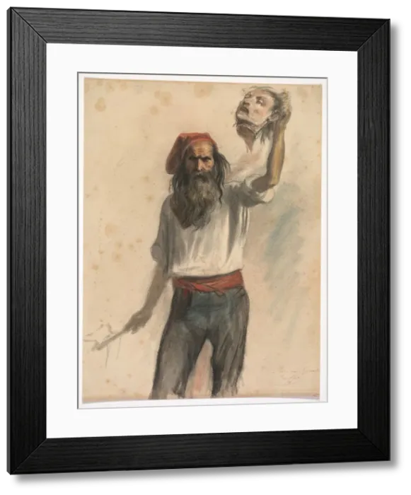 Framed Print : Un Borreau (An Executioner), c. 1848. Creator: Auguste Raffet (French, 1804-1860) Framed Print : Un Borreau (An Executioner), c. 1848. Creator: Auguste Raffet (French, 1804-1860)