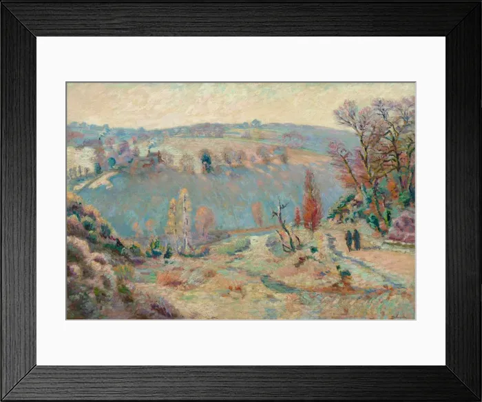 Framed Print : Valley of the Sedelle at Pont Charraud: White Frost, c. 1903-1911. Creator: Armand Guillaumin Framed Print : Valley of the Sedelle at Pont Charraud: White Frost, c. 1903-1911. Creator: Armand Guillaumin