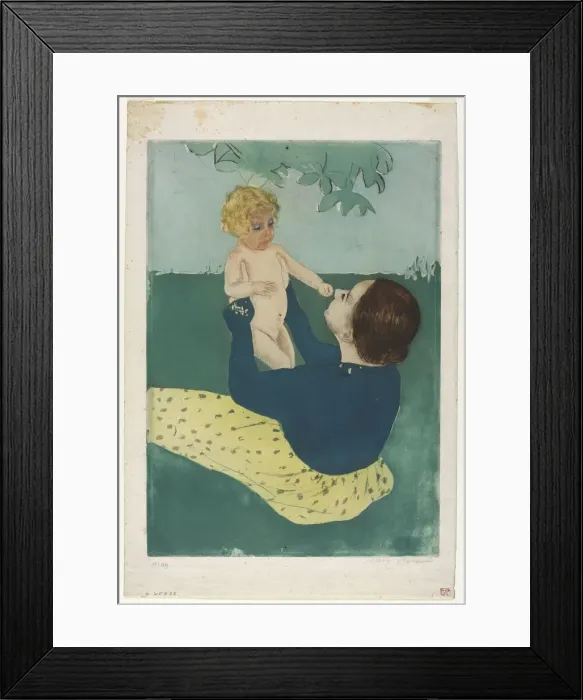 Framed Print : Under the Horse Chestnut Tree, 1896-1897. Creator: Mary Cassatt (American, 1844-1926) Framed Print : Under the Horse Chestnut Tree, 1896-1897. Creator: Mary Cassatt (American, 1844-1926)