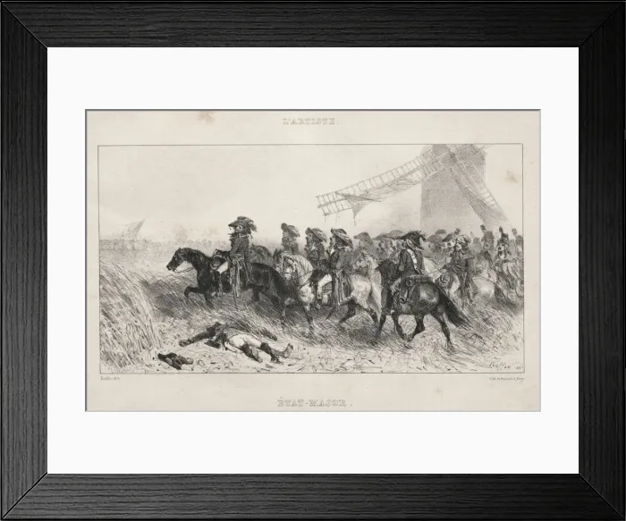 Framed Print : Untitled, 1837. Creator: Auguste Raffet (French, 1804-1860) Framed Print : Untitled, 1837. Creator: Auguste Raffet (French, 1804-1860)