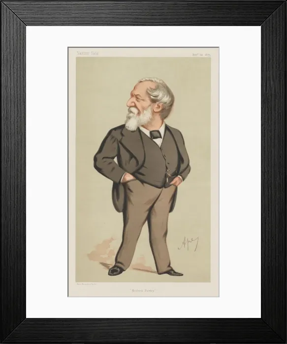 Framed Print : Vanity Fair: Modern Poetry, 1875. Creator: Carlo (Ape) Pellegrini (Italian Framed Print : Vanity Fair: Modern Poetry, 1875. Creator: Carlo (Ape) Pellegrini (Italian