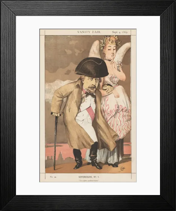 Framed Print : Vanity Fair: Sovereigns, No. 1 Le regime parlementaire, 1869. Creator Framed Print : Vanity Fair: Sovereigns, No. 1 Le regime parlementaire, 1869. Creator
