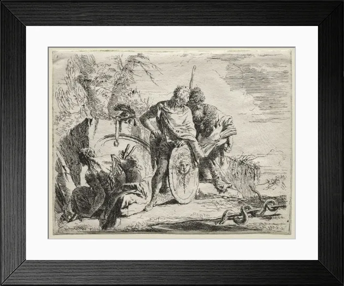 Framed Print : Various Caprices: The Astrologen and the Young Soldier. Creator: Giovanni Battista Tiepolo Framed Print : Various Caprices: The Astrologen and the Young Soldier. Creator: Giovanni Battista Tiepolo