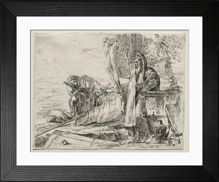 Framed Print : Various Caprices: The Philosopher Holding a Book. Creator: Giovanni Battista Tiepolo (Italian Framed Print : Various Caprices: The Philosopher Holding a Book. Creator: Giovanni Battista Tiepolo (Italian