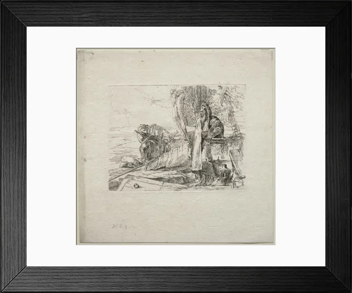 Framed Print : Various Caprices: The Philosopher Standing with Book, 1785. Creator: Giovanni Battista Tiepolo Framed Print : Various Caprices: The Philosopher Standing with Book, 1785. Creator: Giovanni Battista Tiepolo
