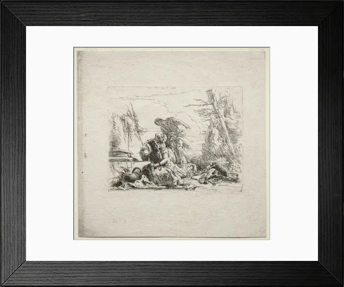 Framed Print : Various Caprices: The Woman in Handcuffs, 1785. Creator: Giovanni Battista Tiepolo (Italian Framed Print : Various Caprices: The Woman in Handcuffs, 1785. Creator: Giovanni Battista Tiepolo (Italian