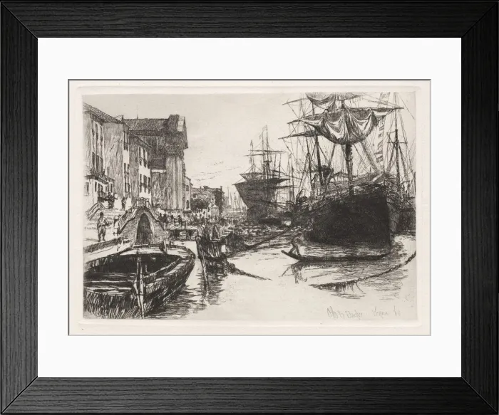Framed Print : Venice, 1880. Creator: Otto H. Bacher (American, 1856-1909) Framed Print : Venice, 1880. Creator: Otto H. Bacher (American, 1856-1909)