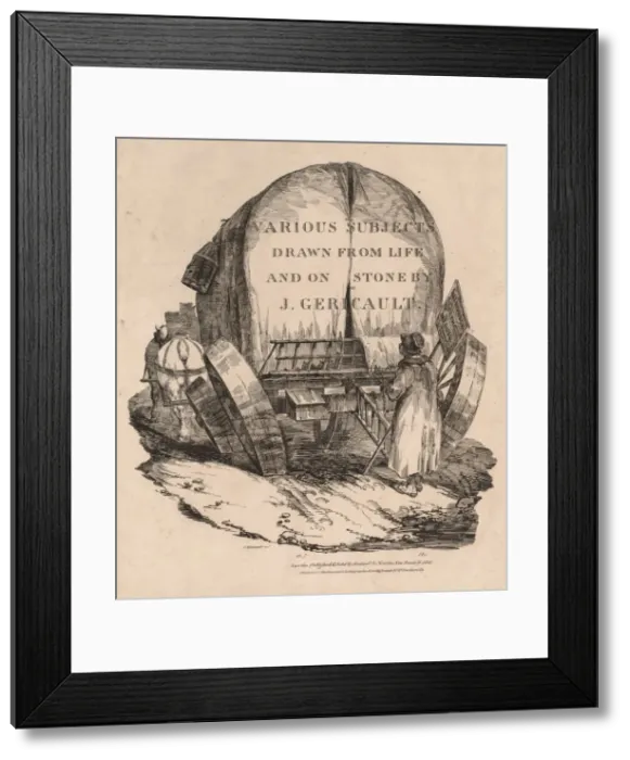 Framed Print : Various Subjects Drawn from Life and on Stone: A Wagon with Harnessed Horses, 1821 Framed Print : Various Subjects Drawn from Life and on Stone: A Wagon with Harnessed Horses, 1821