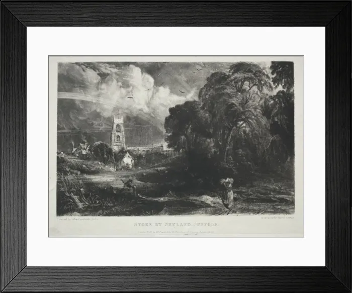 Framed Print : Various Subjects of Landscape, Characteristic of English Scenery... Stoke by Neyland, Suffolk, 1830 Framed Print : Various Subjects of Landscape, Characteristic of English Scenery... Stoke by Neyland, Suffolk, 1830