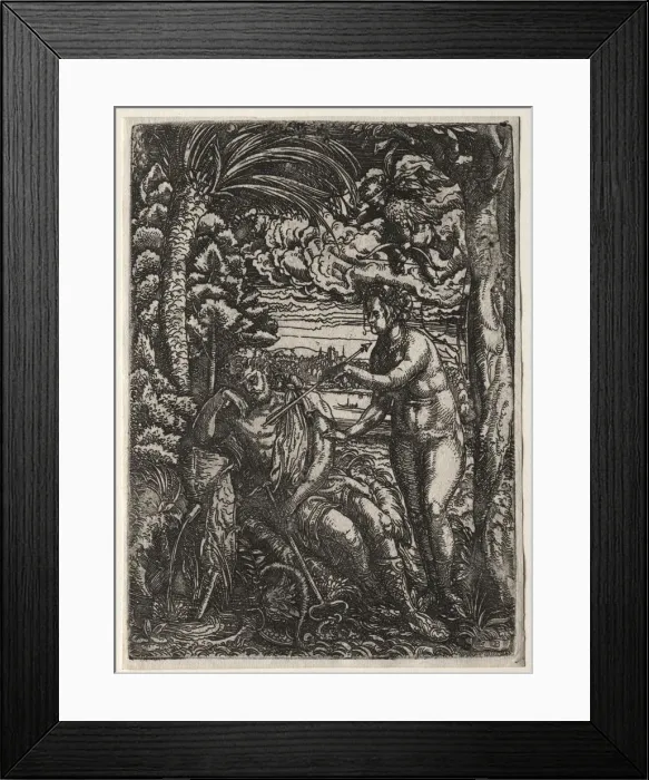 Framed Print : Venus and Mercury. Creator: Hans Burgkmair (German, 1473-1531) Framed Print : Venus and Mercury. Creator: Hans Burgkmair (German, 1473-1531)