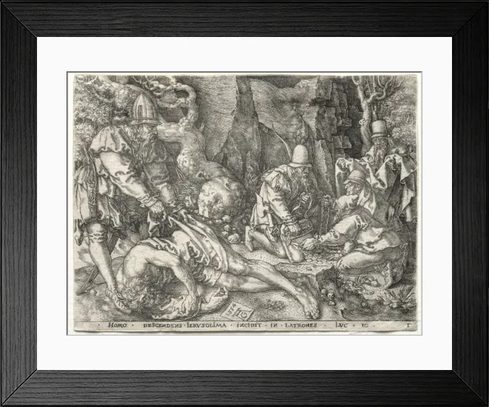 Framed Print : The Parable of the Good Samaritan: The Robbers Attacking the Travelers, 1554. Creator Framed Print : The Parable of the Good Samaritan: The Robbers Attacking the Travelers, 1554. Creator