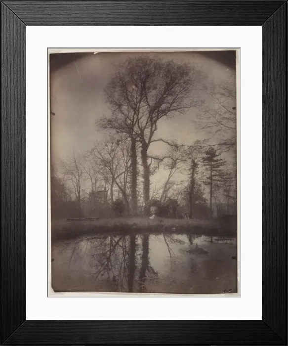 Framed Print : The Park at Sceaux [April 1925, 7a. m. ], 1925. Creator: Eugene Atget (French, 1857-1927)