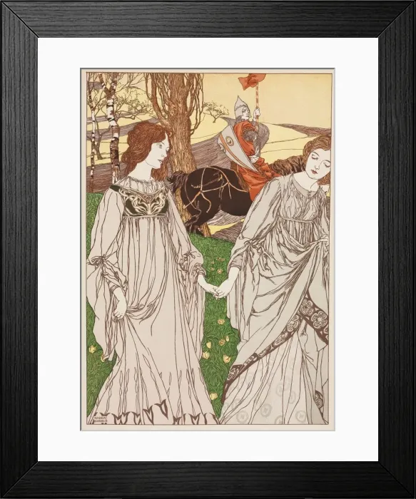 Framed Print : The Passer-By (Le Passant), 1897. Creator: Robert Engels (British, 1855-1926) Framed Print : The Passer-By (Le Passant), 1897. Creator: Robert Engels (British, 1855-1926)