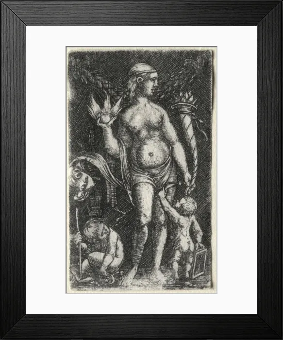 Framed Print : Venus between two cupids, 1520. Creator: Albrecht Altdorfer (German, c. 1480-1538) Framed Print : Venus between two cupids, 1520. Creator: Albrecht Altdorfer (German, c. 1480-1538)