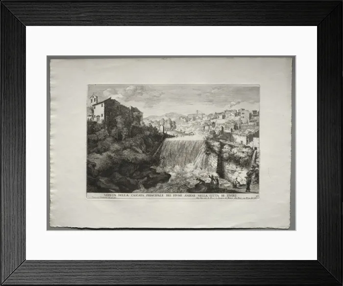 Framed Print : Veduta della Cascata Principale del Fiume Aniene nelle citta di Tivoli Framed Print : Veduta della Cascata Principale del Fiume Aniene nelle citta di Tivoli