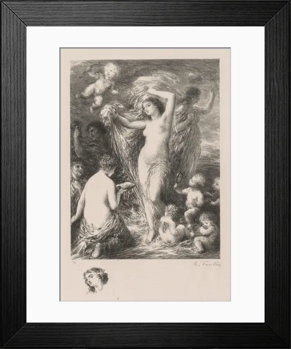 Framed Print : Venus Anadyomene, 1898. Creator: Henri Fantin-Latour (French, 1836-1904) Framed Print : Venus Anadyomene, 1898. Creator: Henri Fantin-Latour (French, 1836-1904)