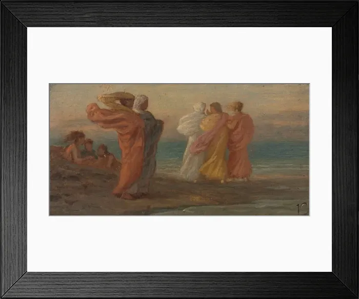 Framed Print : The Music Party, c. 1875. Creator: Elihu Vedder (American, 1836-1923) Framed Print : The Music Party, c. 1875. Creator: Elihu Vedder (American, 1836-1923)