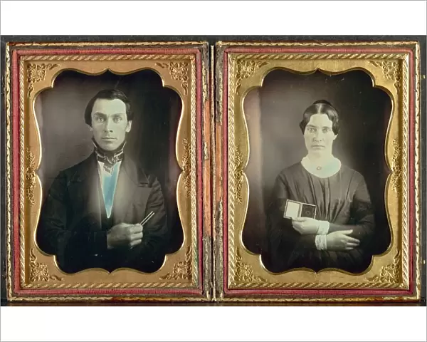 The Music Teacher and His Wife, c. 1850s. Creator: Unidentified Photographer