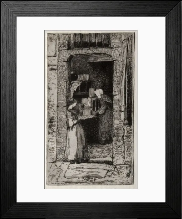 Framed Print : The Mustard Merchant. Creator: James McNeill Whistler (American, 1834-1903) Framed Print : The Mustard Merchant. Creator: James McNeill Whistler (American, 1834-1903)