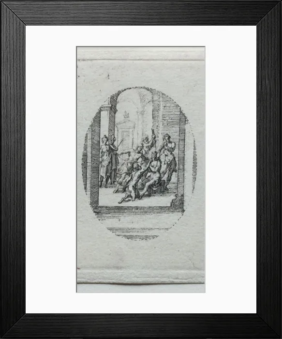 Framed Print : The Mysteries of the Passion: Christ Crowned with Thorns. Creator: Jacques Callot (French Framed Print : The Mysteries of the Passion: Christ Crowned with Thorns. Creator: Jacques Callot (French
