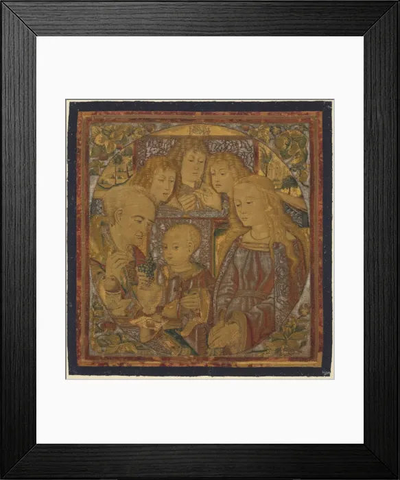 Framed Print : The Mystical Grapes, c. 1500. Creator: Unknown Framed Print : The Mystical Grapes, c. 1500. Creator: Unknown
