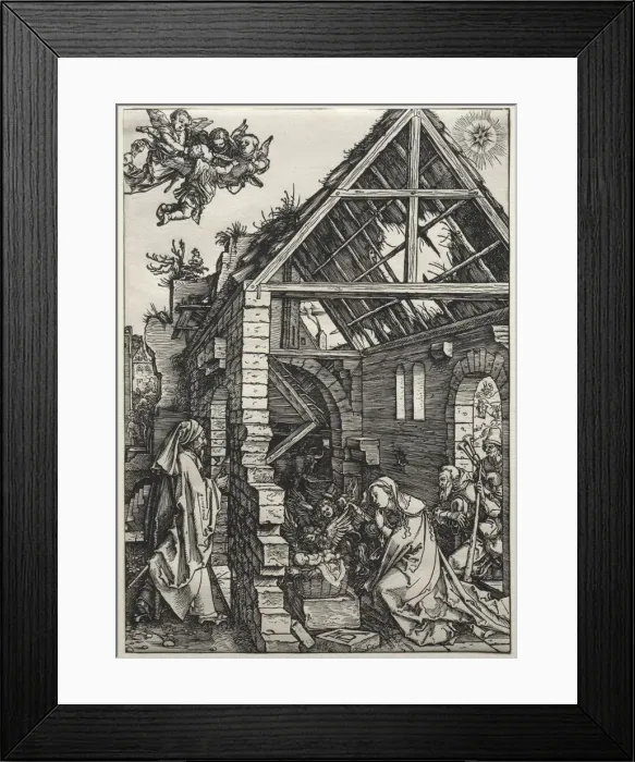 Framed Print : The Nativity, c. 1502-1503. Creator: Albrecht Dürer (German, 1471-1528) Framed Print : The Nativity, c. 1502-1503. Creator: Albrecht Dürer (German, 1471-1528)
