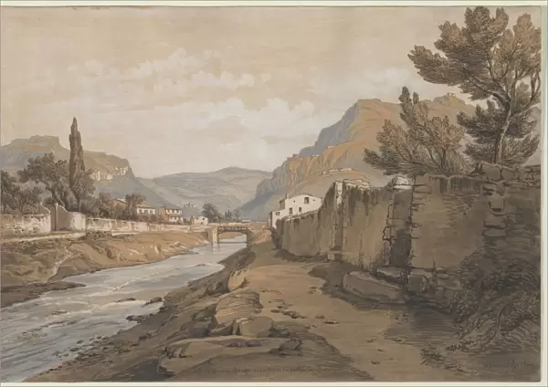 The Neuve River at the End of the Dardenne Valley, 1800s. Creator: Edouard Jean Marie Hostein