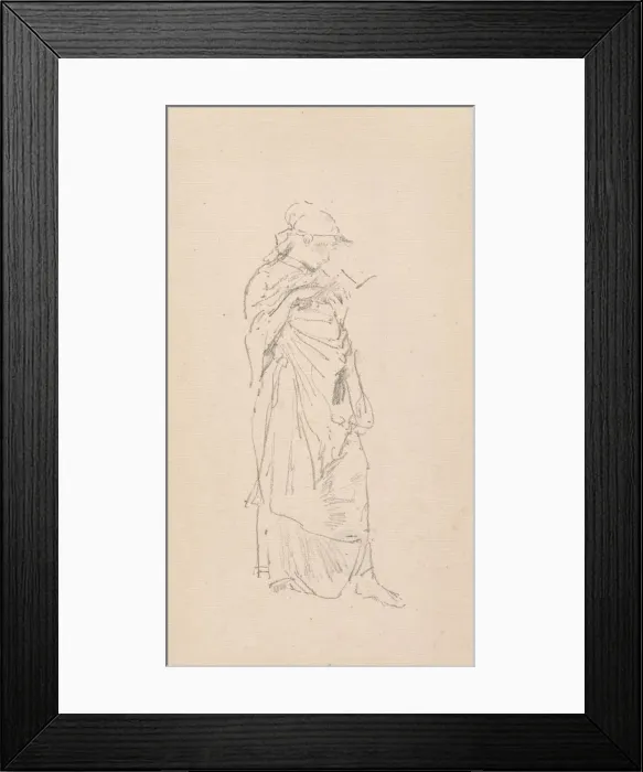 Framed Print : The Novel - Girl Reading, 1890. Creator: James McNeill Whistler (American, 1834-1903) Framed Print : The Novel - Girl Reading, 1890. Creator: James McNeill Whistler (American, 1834-1903)