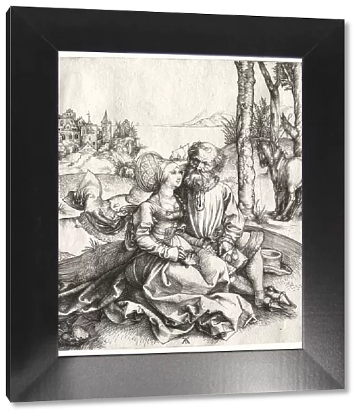 The Offer of Love (or The Ill-Assorted Couple), 1495-1496. Creator: Albrecht Dürer (German