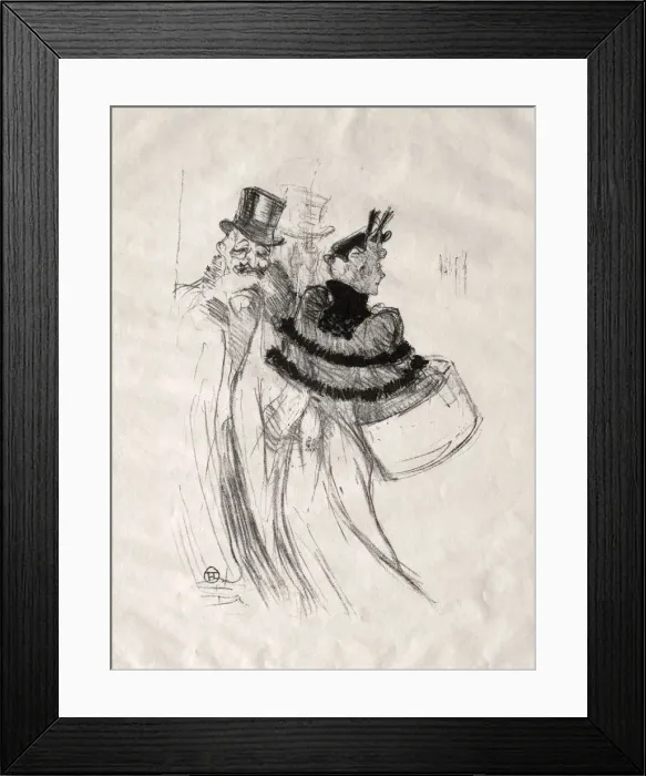 Framed Print : The Old Gentlemen, 1894. Creator: Henri de Toulouse-Lautrec (French, 1864-1901) Framed Print : The Old Gentlemen, 1894. Creator: Henri de Toulouse-Lautrec (French, 1864-1901)