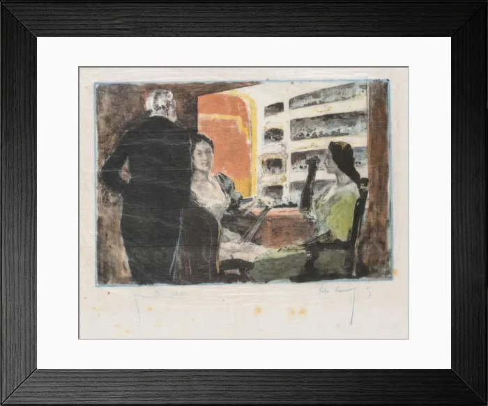 Framed Print : The Opera Box (La Loge de LOpera), 1894. Creator: Alexandre Lunois (French, 1863-1916) Framed Print : The Opera Box (La Loge de LOpera), 1894. Creator: Alexandre Lunois (French, 1863-1916)