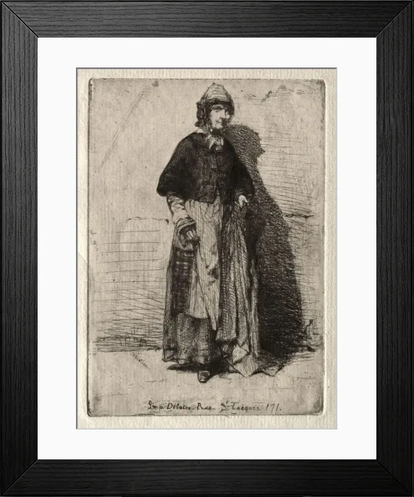 Framed Print : The Mother Gerard, 1858. Creator: James McNeill Whistler (American, 1834-1903) Framed Print : The Mother Gerard, 1858. Creator: James McNeill Whistler (American, 1834-1903)