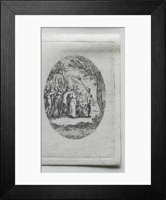 Framed Print : The Mysteries of the Passion: Christ Taken Captive. Creator: Jacques Callot (French, 1592-1635) Framed Print : The Mysteries of the Passion: Christ Taken Captive. Creator: Jacques Callot (French, 1592-1635)
