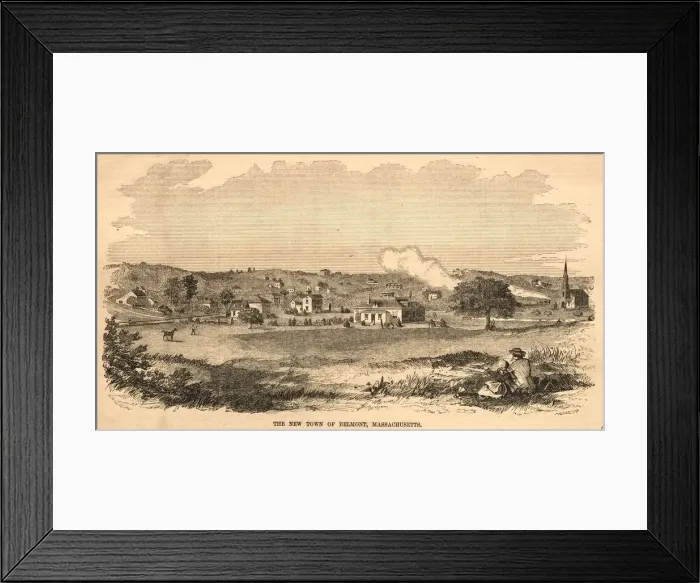 Framed Print : The New Town of Belmont, Massachusetts, 1859. Creator: Winslow Homer (American, 1836-1910) Framed Print : The New Town of Belmont, Massachusetts, 1859. Creator: Winslow Homer (American, 1836-1910)