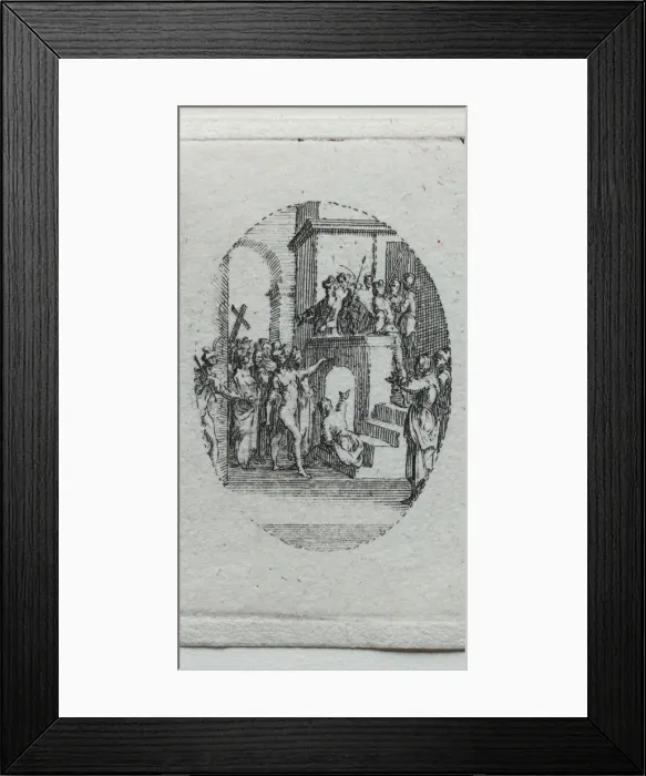 Framed Print : The Mysteries of the Passion: Christ Presented to the People. Creator: Jacques Callot (French Framed Print : The Mysteries of the Passion: Christ Presented to the People. Creator: Jacques Callot (French