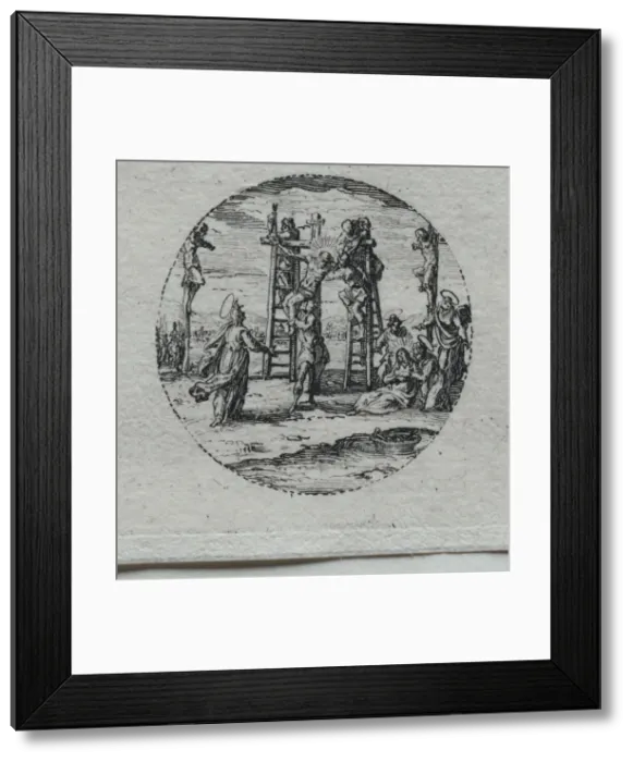 Framed Print : The Mysteries of the Passion: The Crucifixion. Creator: Jacques Callot (French, 1592-1635) Framed Print : The Mysteries of the Passion: The Crucifixion. Creator: Jacques Callot (French, 1592-1635)