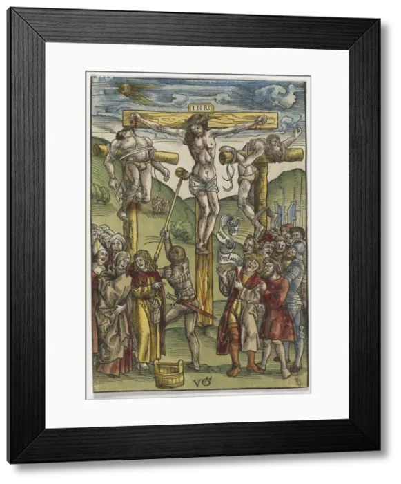 Framed Print : The Passion: The Crucifixion, before 1508. Creator: Urs I Graf (Swiss, c. 1485-1527 / 29) Framed Print : The Passion: The Crucifixion, before 1508. Creator: Urs I Graf (Swiss, c. 1485-1527 / 29)