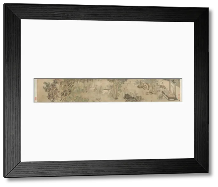 Framed Print : The Ninth Day Literary Gathering at Xing an, 1743. Creator: Fang Shishu (Chinese