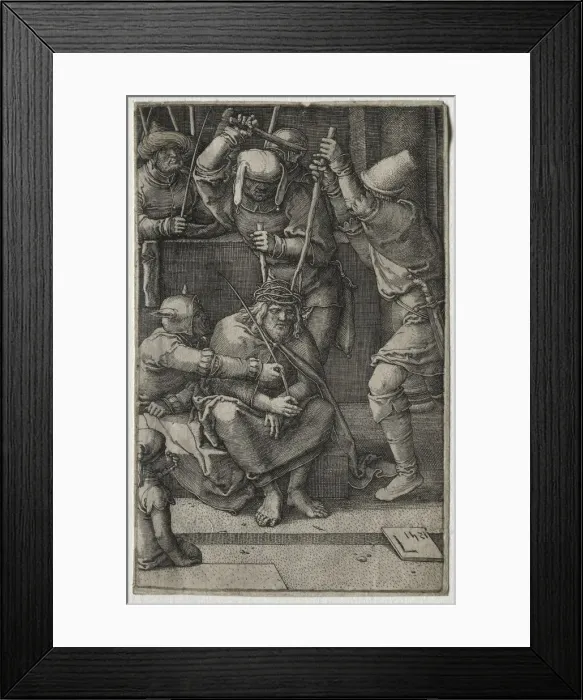 Framed Print : The Passion: Christ Crowned with Thorns, 1521. Creator: Lucas van Leyden (Dutch, 1494-1533) Framed Print : The Passion: Christ Crowned with Thorns, 1521. Creator: Lucas van Leyden (Dutch, 1494-1533)